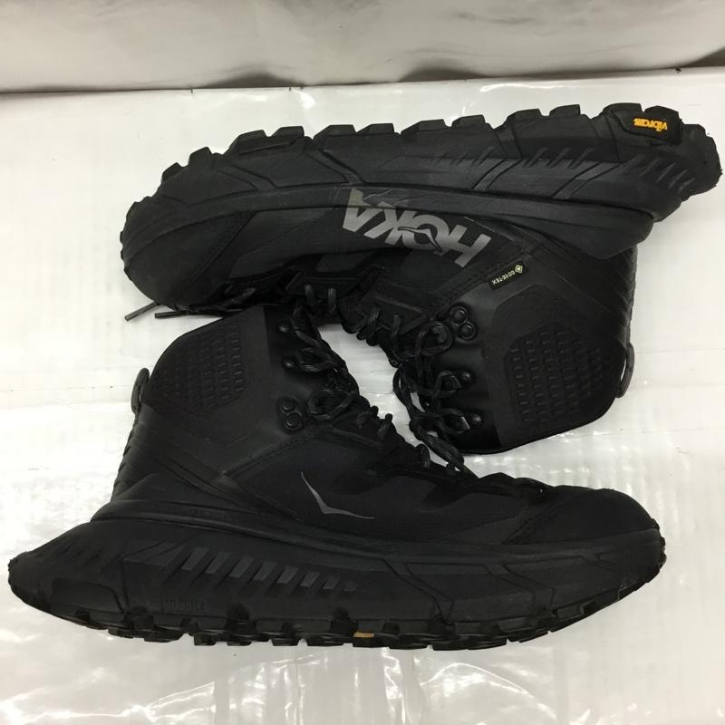 ホカオネオネ HOKA ONEONE スニーカー スニーカー 1113510 TENNINE HIKE GORE-TEX ハイキングブーツ 27cm 27.0cm ロゴ、文字 黒 / ブラック / メンズ USED 古着 中古 10106263