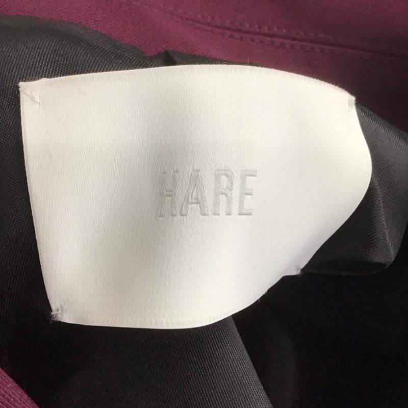 ハレ HARE ジャケット、上着 ジャケット、ブレザー ジップアップジャケット アウター カラージャケット FREE 無地 えんじ / ワインレッド / レディース USED 古着 中古 10126418