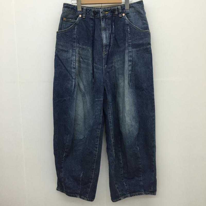 ニードルス Needles パンツ サルエルパンツ ヒザデルデニムパンツ H.D. Pant PU244 S 無地 青 / ブルー /  メンズ USED 古着 中古 10124452