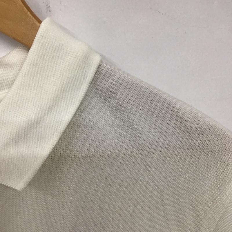 ブルックスブラザーズ BROOKS BROTHERS ポロシャツ 半袖 半袖ポロシャツ カラーシャツ 半袖カットソー XL ロゴ、文字 白 / ホワイト / メンズ USED 古着 中古 10136683