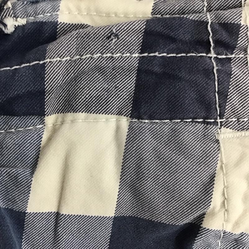 アバクロンビーアンドフィッチ ABERCROMBIE&FITCH パンツ ショートパンツ ショートパンツ ハーフパンツ カジュアルパンツ 30インチ チェック 白 / ホワイト / X 水色 / ライトブルー / メンズ USED 古着 中古 10132004