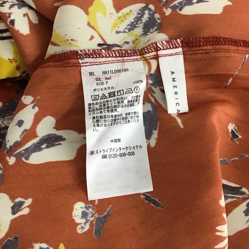 アメリカンホリック AMERICAN HOLIC ワンピース ロングスカート 長袖ロングワンピース ノーカラーシャツワンピース フレアスカート FREE プリント マルチカラー / マルチカラー / レディース USED 古着 中古 10143727