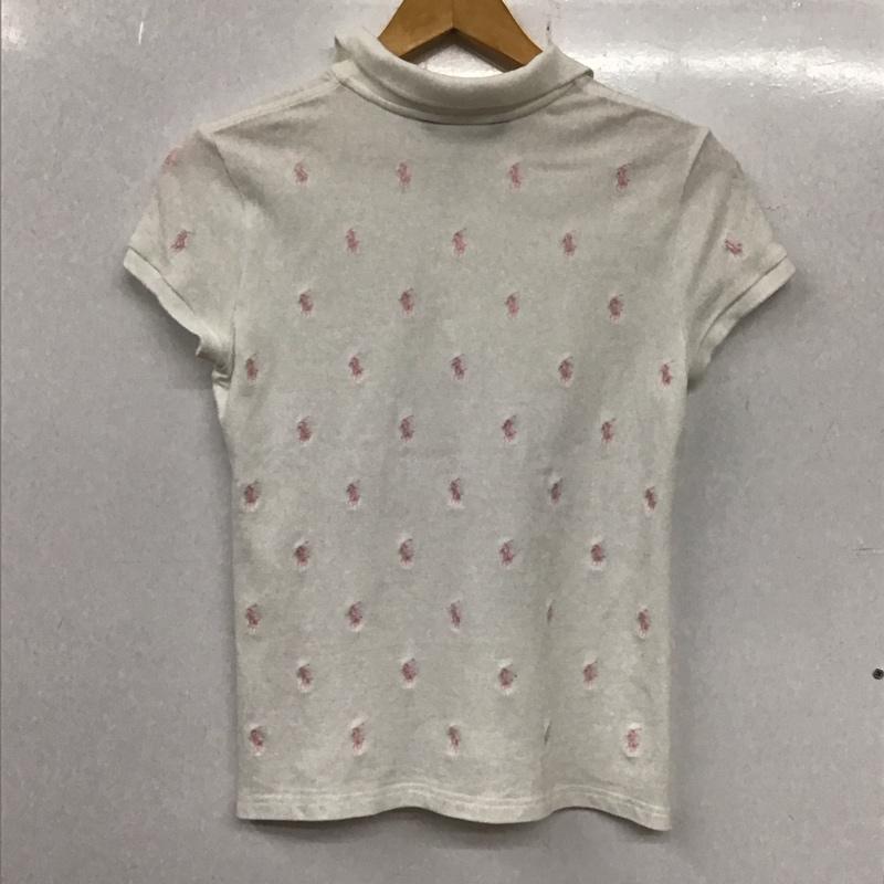 ポロラルフローレン POLO RALPH LAUREN ポロシャツ 半袖 半袖ポロシャツ カラーシャツ 半袖カットソー XL ロゴ、文字 白 / ホワイト / レディース USED 古着 中古 10136117