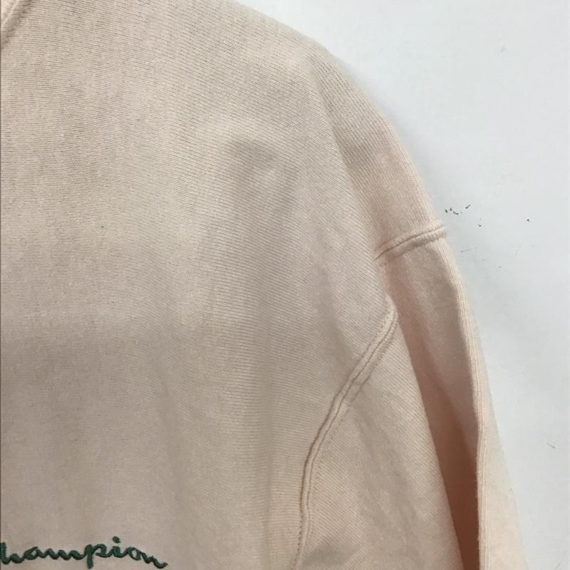 チャンピオン Champion Tシャツ 半袖 c8-z339 半袖カットソー プリントTシャツ リバースウィーブTシャツ M ロゴ、文字 桃 / ピンク / メンズ USED 古着 中古 10136864