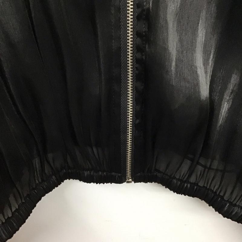 ザラ ZARA ジャケット、上着 ジャンパー、ブルゾン 4968/024/800 シアーブルゾン XL 無地 黒 / ブラック / レディース USED 古着 中古 10138019
