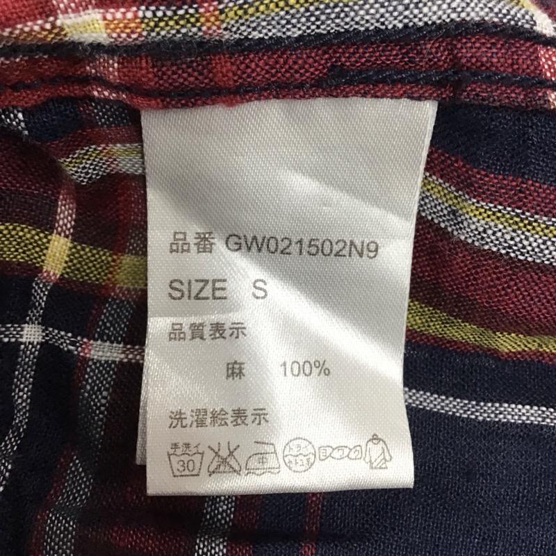 グローバルワーク GLOBAL WORK シャツ、ブラウス 長袖 GW021502NP フレンチリネン S チェック メンズ USED 古着 中古 10116835