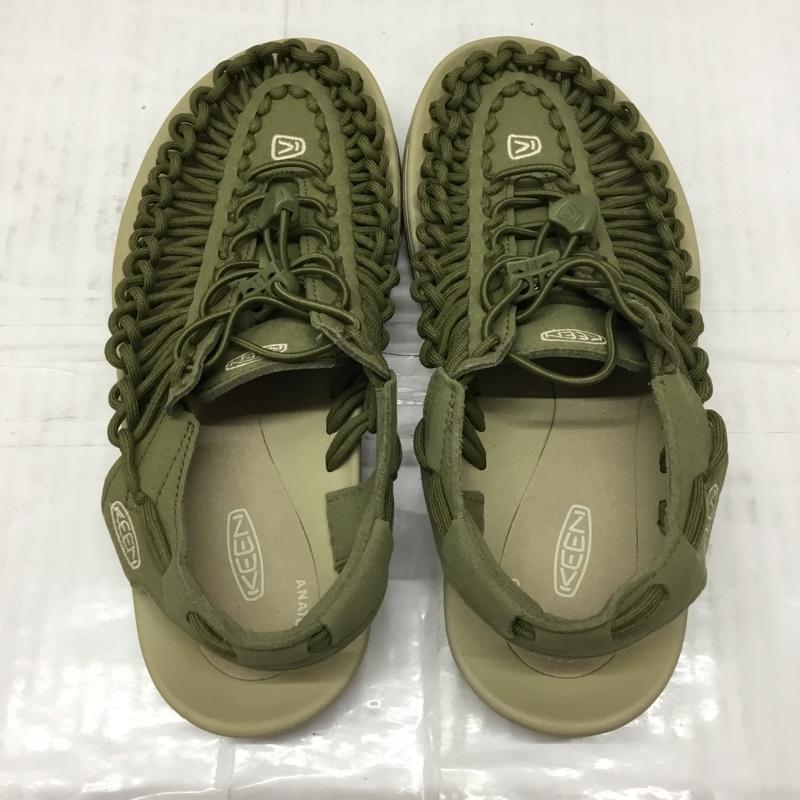 キーン KEEN サンダル サンダル 1025185 UNEEK スポーツサンダル 24cm 24.0cm ロゴ、文字 カーキ / カーキ / レディース USED 古着 中古 10106878