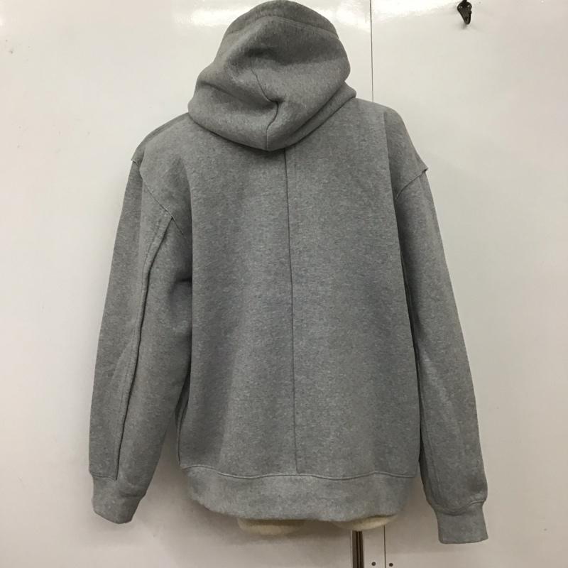 ジーユー GU パーカー 長袖 341-352696 アンダーカバー ヘビーウェイトスウェットパーカー プルオーバースウェット XL 無地 灰 / グレー /  メンズ USED 古着 中古 10124599