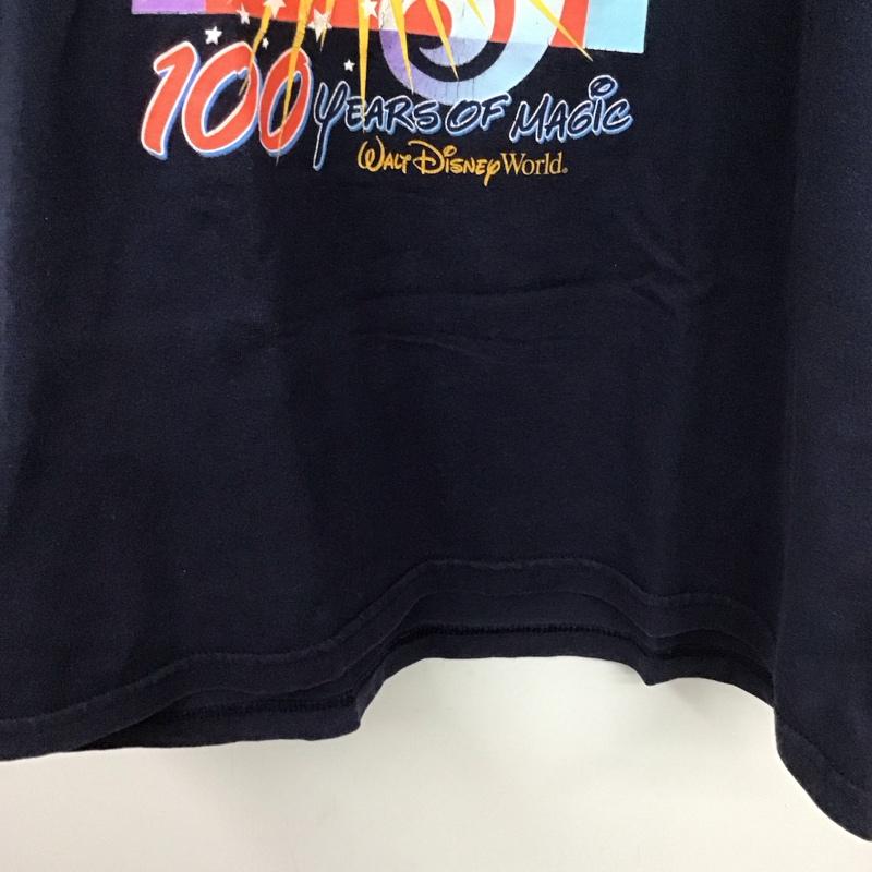 ディズニー Disney Tシャツ 半袖 半袖カットソー プリントTシャツ クルーネックカットソー S プリント 紺 / ネイビー / メンズ USED 古着 中古 10136724