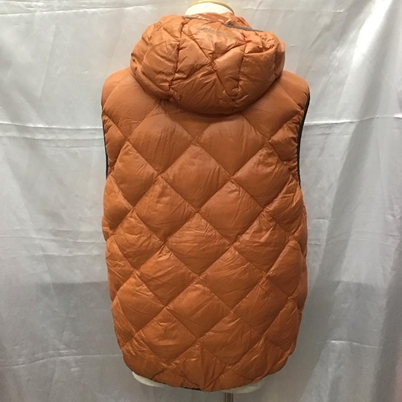 エディーバウアー Eddie Bauer ベスト ベスト ジップアップベスト ダウンベスト ノースリーブカットソー M 無地 橙 / オレンジ / メンズ USED 古着 中古 10110763