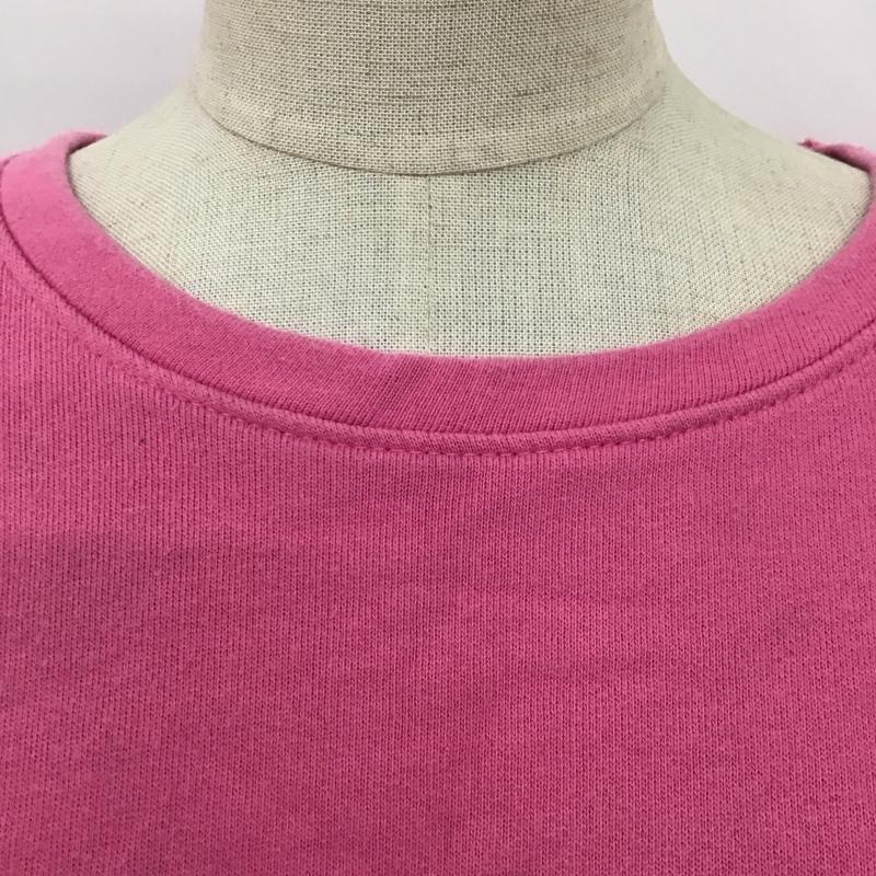 ザラ ZARA トレーナー 長袖 M 無地 桃 / ピンク / レディース USED 古着 中古 10117232
