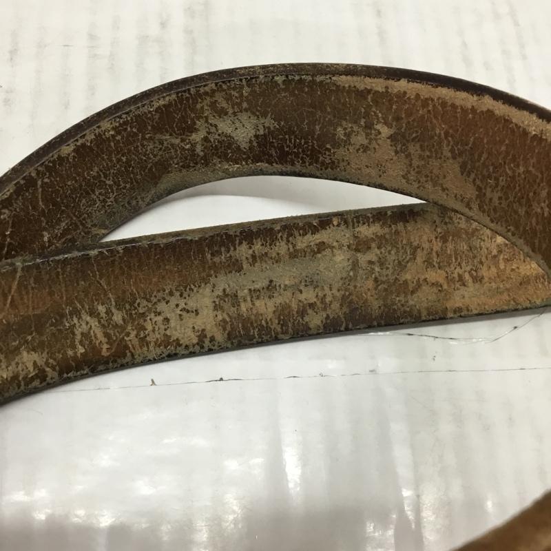 フラットヘッド The Flat Head ベルト・バックル ベルト 34 無地 茶 / ブラウン / メンズ USED 古着 中古 10111818