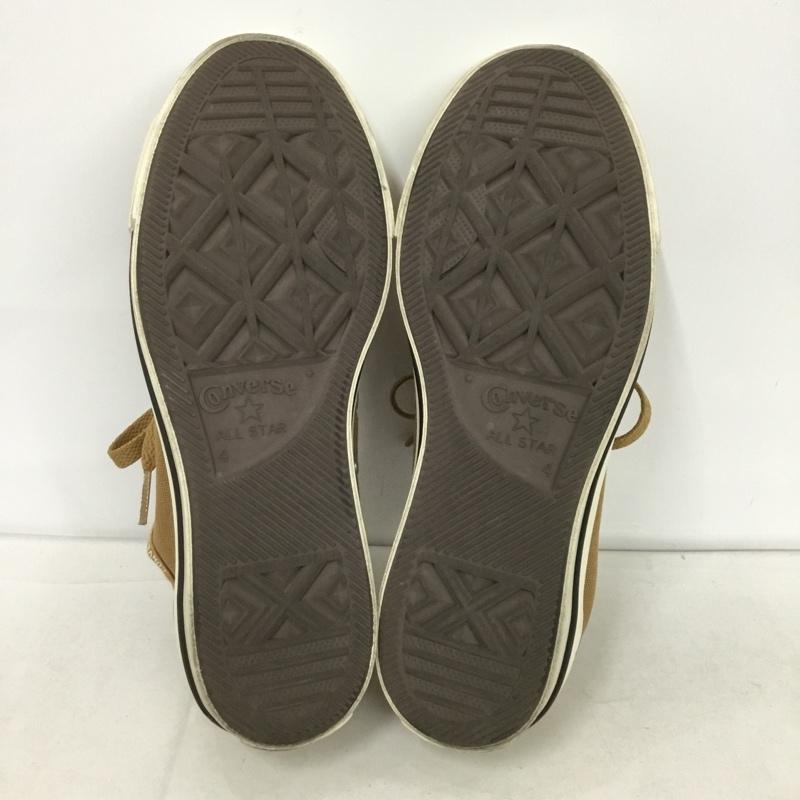 コンバース CONVERSE スニーカー スニーカー 1SC513 ロゴBD スリップ OX 23cm 23.0cm ロゴ、文字 ベージュ / ベージュ / レディース USED 古着 中古 10132021