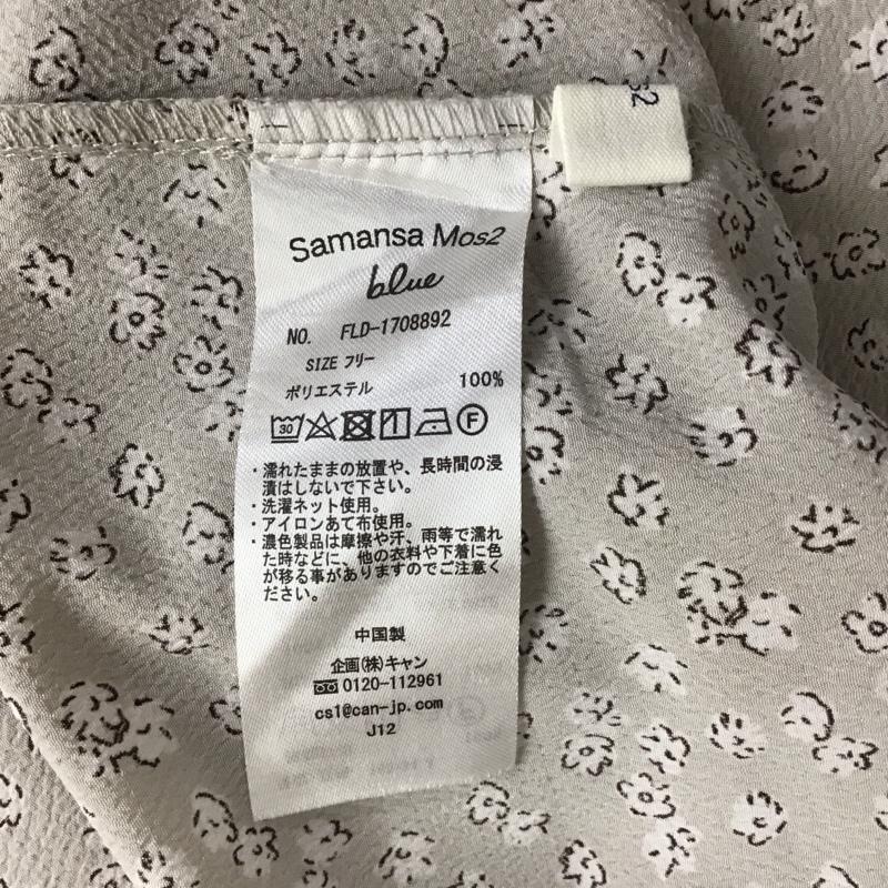 サマンサモスモス Samansa Mos2 シャツ、ブラウス 長袖 fld-1708892 長袖シャツ プリントシャツ ブラウス FREE プリント ベージュ / ベージュ / レディース USED 古着 中古 10115736