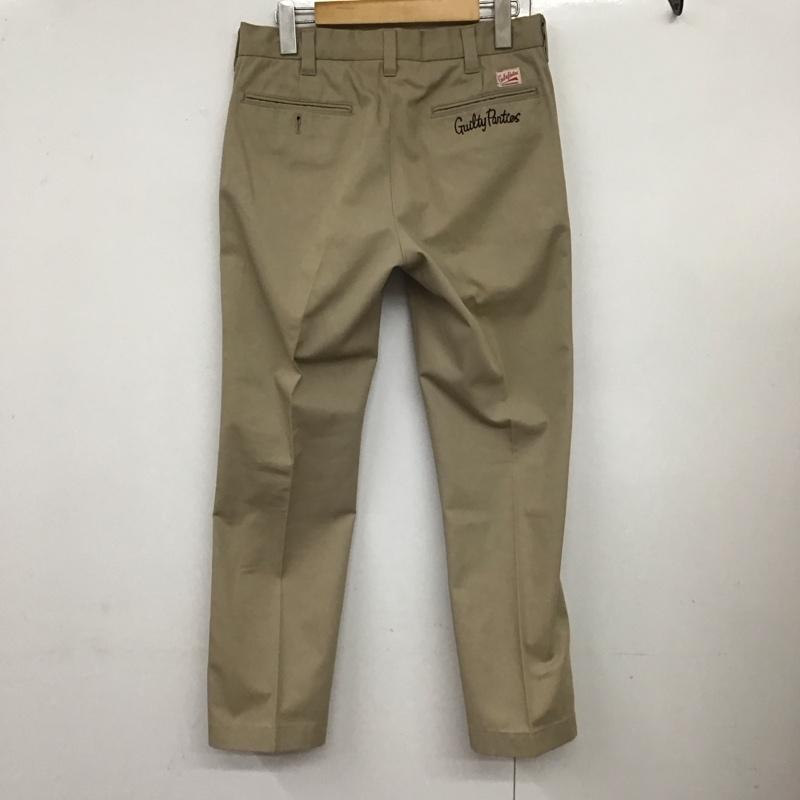 ワコマリア WACKO MARIA パンツ チノパン チノパン カジュアルパンツ スリムパンツ ストレートパンツ S ロゴ、文字 ベージュ / ベージュ /  メンズ USED 古着 中古 10124479