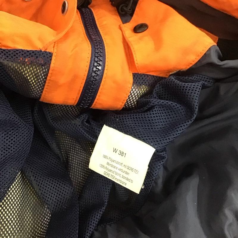マムート Mammut ジャケット、上着 ジャンパー、ブルゾン ジップアップジャケット ジャンパー アウター アウトドア M ロゴ、文字 橙 / オレンジ / X 紺 / ネイビー / メンズ USED 古着 中古 10110201