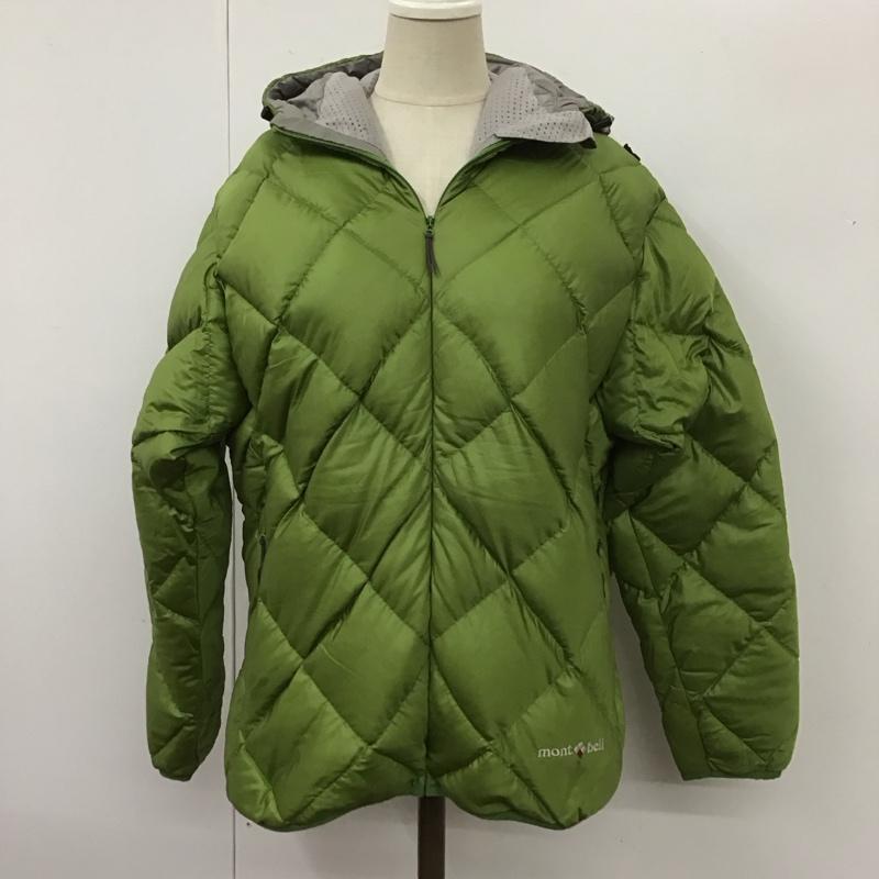 モンベル mont-bell ジャケット、上着 ダウンジャケット 1101316 ライトアルパインダウンパーカ S ロゴ、文字 薄緑 / ライトグリーン / レディース USED 古着 中古 10112011