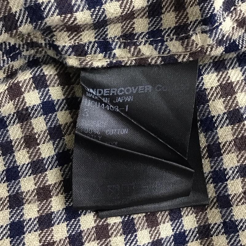 アンダーカバー UNDERCOVER シャツ、ブラウス 長袖 UCU4403-1 ロング丈 3 チェック ベージュ / ベージュ / X 茶 / ブラウン / X 紺 / ネイビー / メンズ USED 古着 中古 10119793