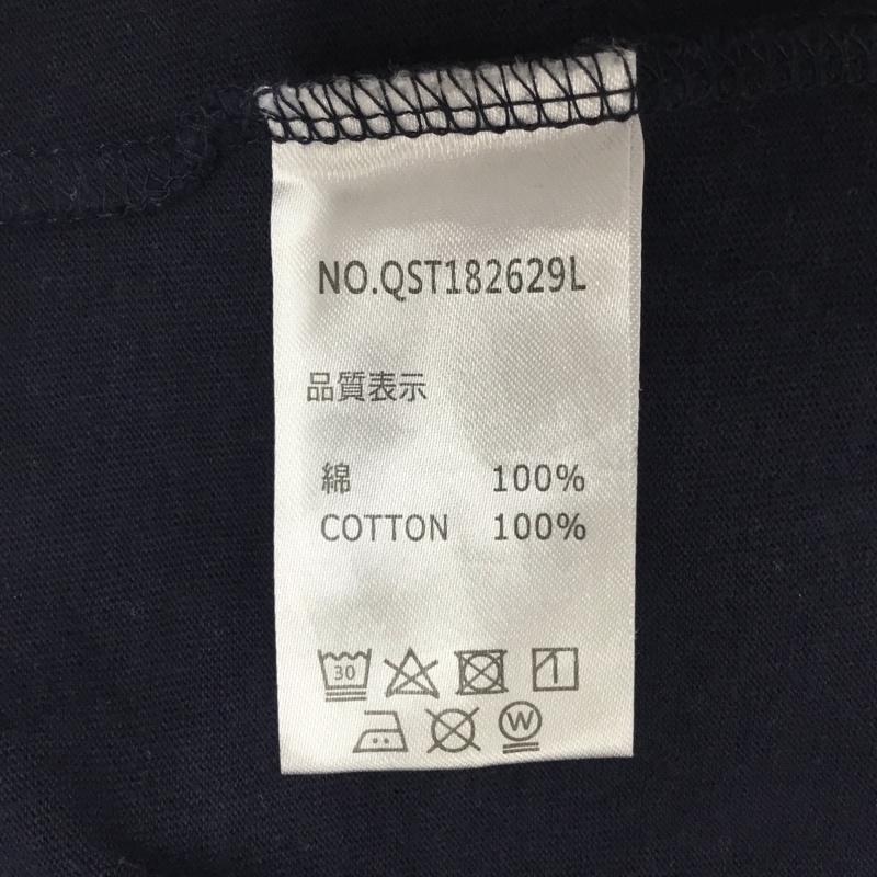 クイックシルバー Quiksilver Tシャツ 半袖 L プリント 紺 / ネイビー / メンズ USED 古着 中古 10110627