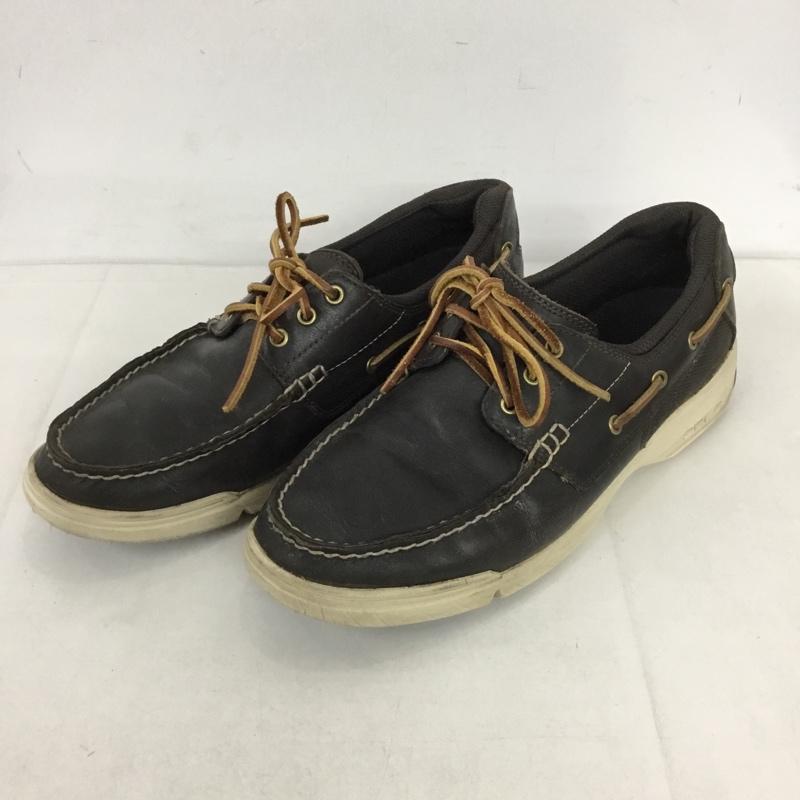 ポロバイラルフローレン Polo by RALPH LAUREN カジュアルシューズ カジュアルシューズ 00000879 デッキシューズ 27.5cm 27.5cm ロゴ、文字 ダークブラウン / ダークブラウン / メンズ USED 古着 中古 10131032
