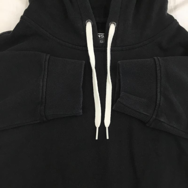 バンズ VANS パーカー 長袖 M ロゴ、文字 黒 / ブラック / メンズ USED 古着 中古 10136082