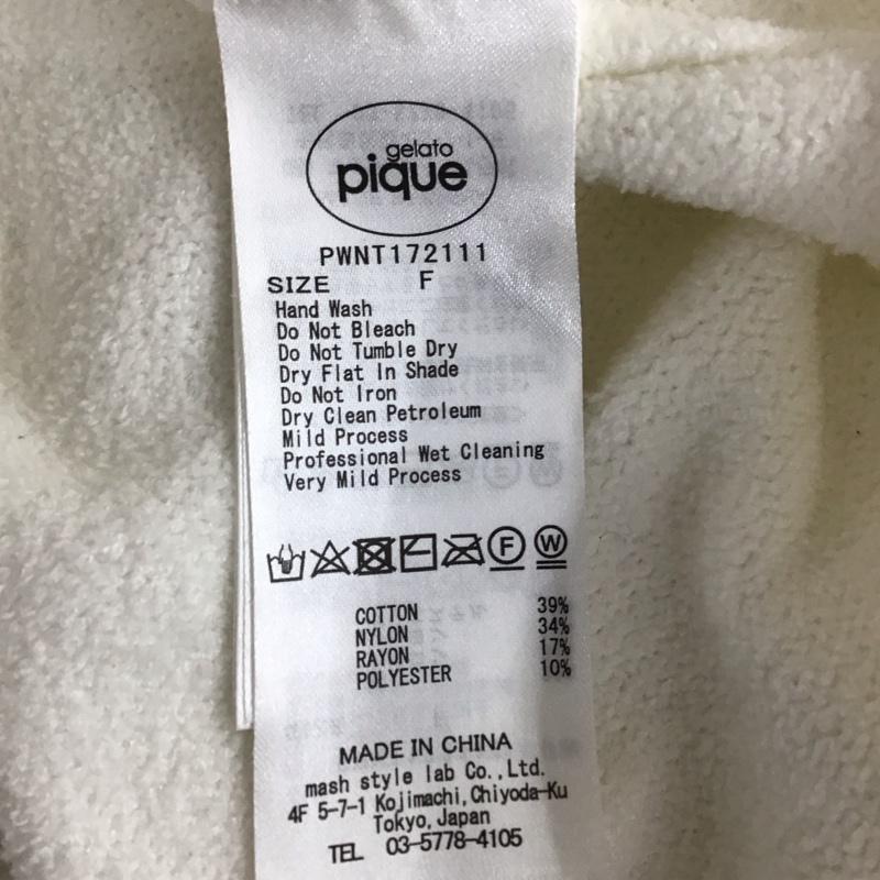 ジェラートピケ gelato pique カーディガン 長袖 PWNT172111 Joel Robuchon ロングガウン FREE 白 / ホワイト / X 黒 / ブラック / レディース USED 古着 中古 10115026