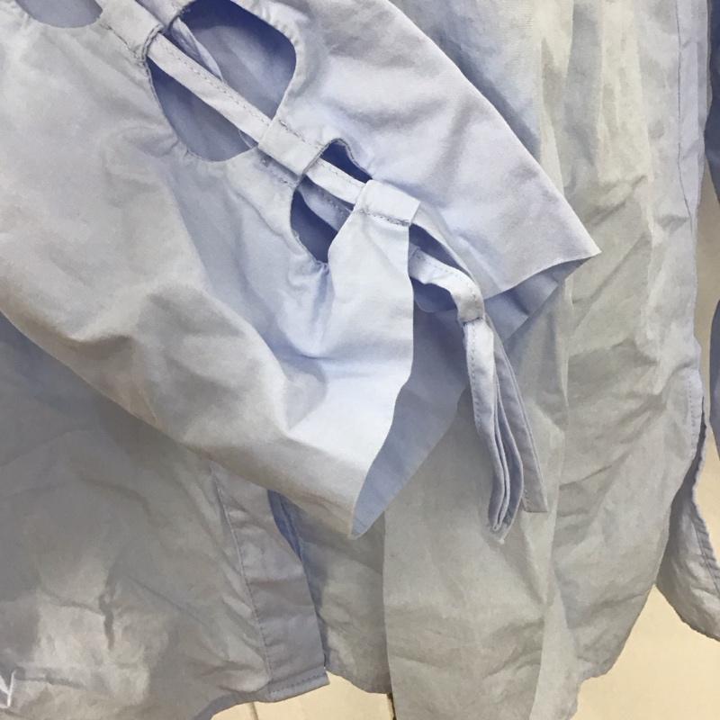 ザラ ZARA シャツ、ブラウス 長袖 長袖シャツ 無地シャツ カラーシャツ XS 無地 水色 / ライトブルー / レディース USED 古着 中古 10126887