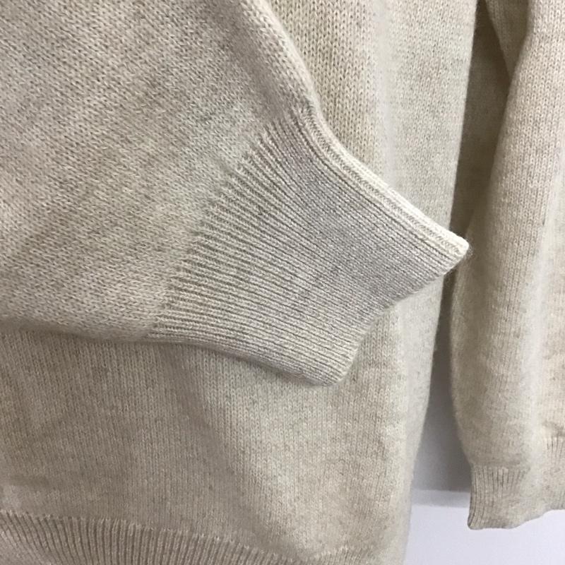 ブルックスブラザーズ BROOKS BROTHERS ニット、セーター 長袖 長袖ニットカットソー ニット セーター カラーネックニット M 無地 ベージュ / ベージュ / メンズ USED 古着 中古 10112557