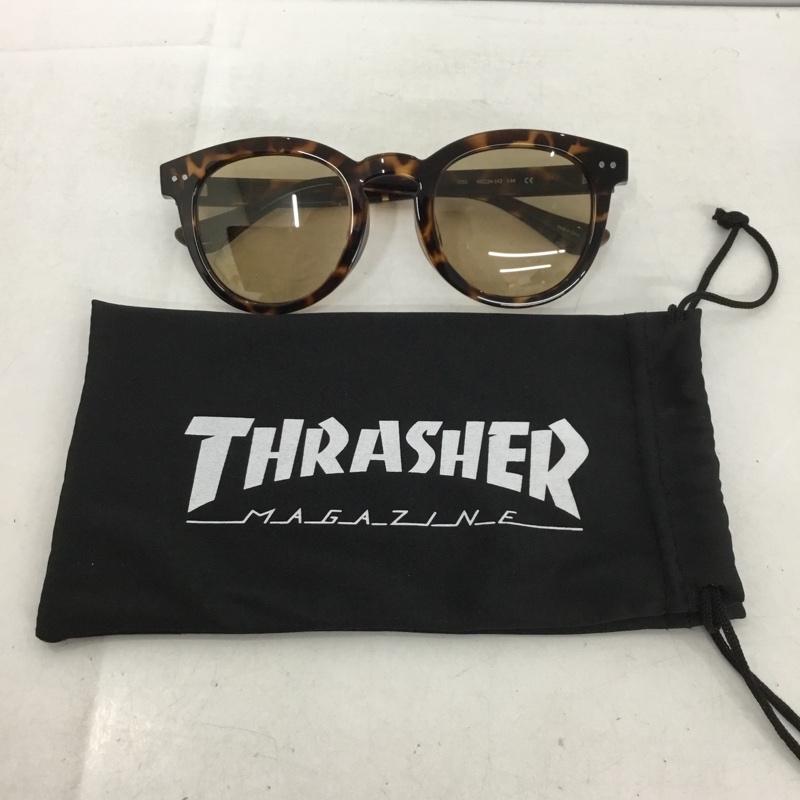 スラッシャー THRASHER めがね・サングラス サングラス 49 24-142 Vintage Revival Design ロゴ、文字 茶 / ブラウン / メンズ USED 古着 中古 10136950