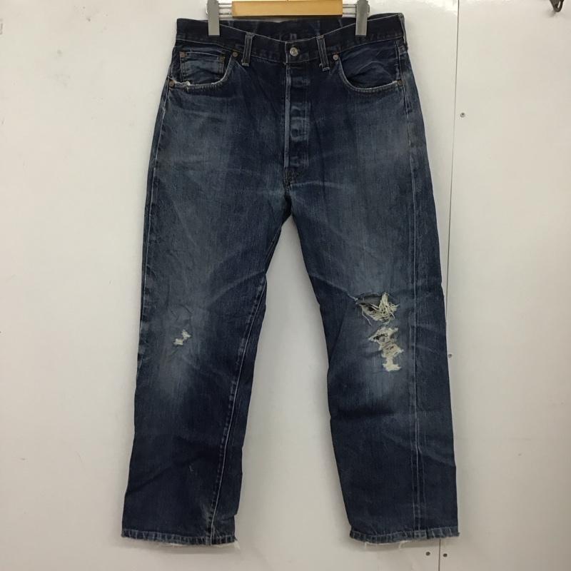 リーバイストラウスアンドコー Levi Strauss & co. パンツ デニム、ジーンズ デニムパンツ ワイドパンツ カジュアルパンツ 36 ダメージ加工 インディゴ / インディゴ / メンズ USED 古着 中古 10127114
