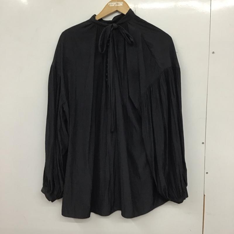 ジーナシス JEANASIS シャツ、ブラウス 長袖 JS063362SL FREE 無地 黒 / ブラック / レディース USED 古着 中古 10134585
