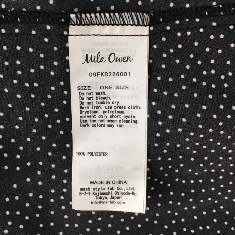 ミラオーウェン Mila Owen ワンピース ロングスカート 09fkb226001 FREE ドット 黒 / ブラック / レディース USED 古着 中古 10121357