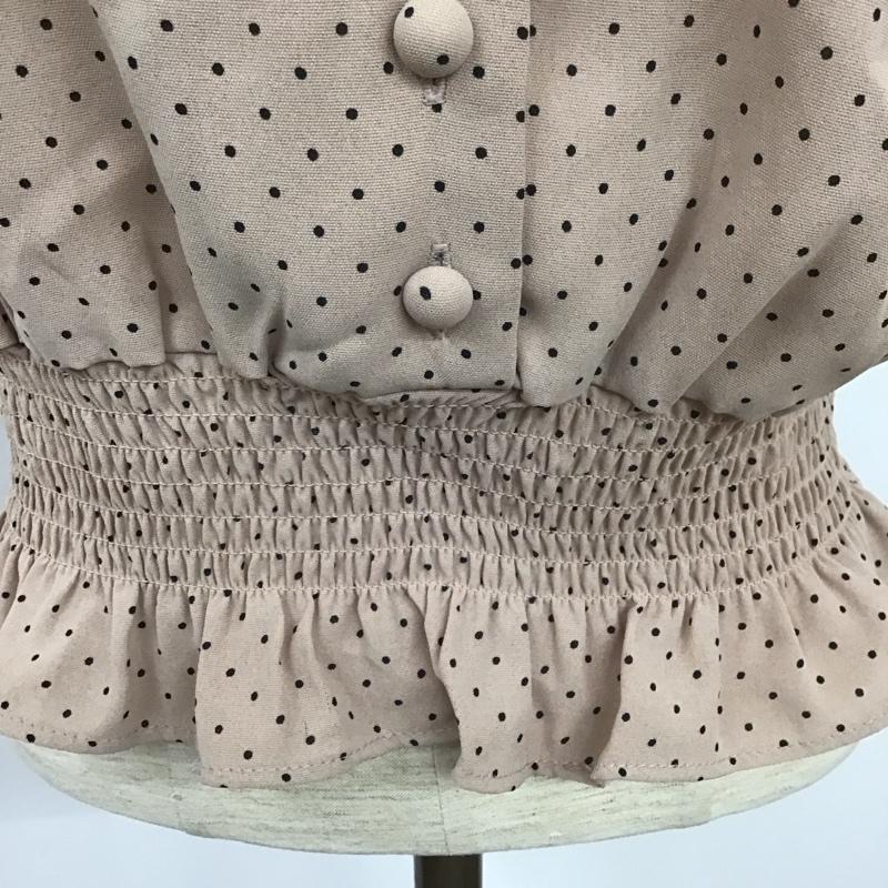 マジェスティックレゴン MAJESTIC LEGON シャツ、ブラウス 半袖 半袖シャツ ノーカラーシャツ 前ボタン Vネック S ドット マルチカラー / マルチカラー / レディース USED 古着 中古 10127451