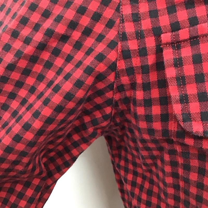 ラルフローレン RALPHLAUREN シャツ、ブラウス 長袖 長袖シャツ カラーシャツ ポケットシャツ 長袖カットソー チェックシャツ チェック 黒 / ブラック / X 赤 / レッド /  メンズ USED 古着 中古 10110931