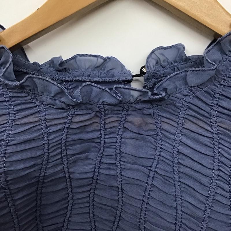 スライ SLY カットソー 長袖 030FSY30-1290 DUMPLING LACY TOPS FREE 無地 青 / ブルー / レディース USED 古着 中古 10130633
