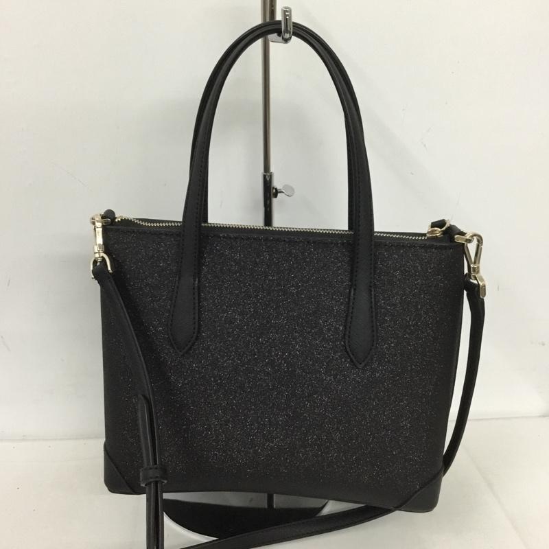 ケイトスペード Kate Spade ハンドバッグ ハンドバッグ ショルダーバッグ 2WAY ラメ K4625 ロゴ、文字 黒 / ブラック / レディース USED 古着 中古 10128989