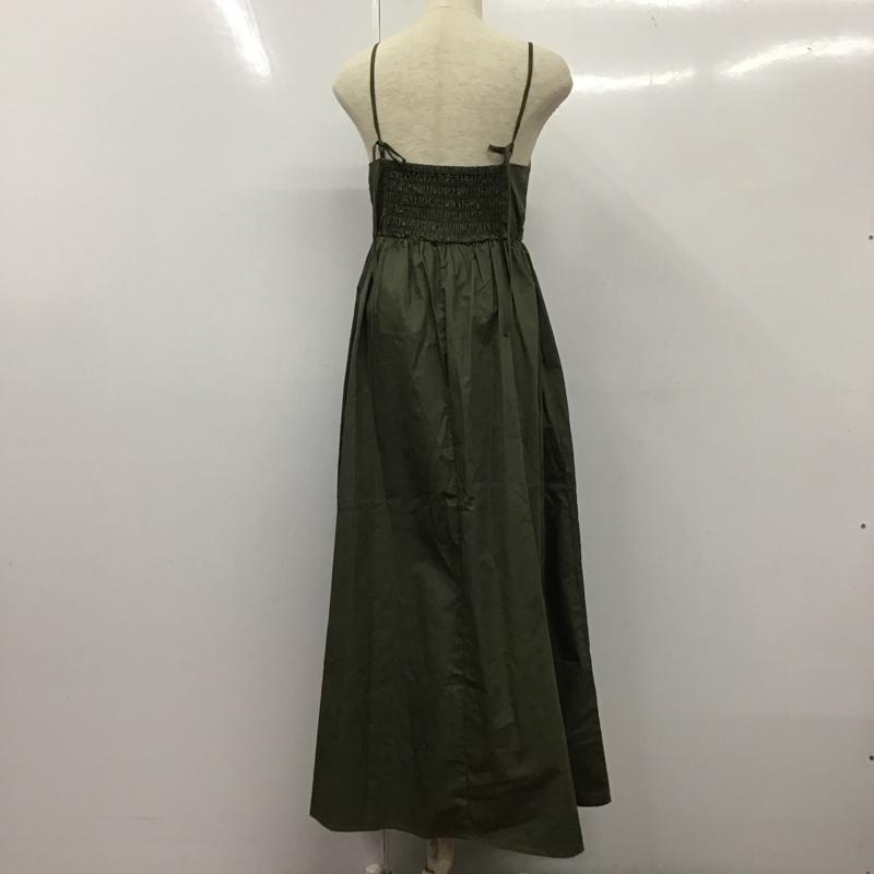 アーバンリサーチ URBAN RESEARCH ワンピース ロングスカート IT45-26B005 リブドッキングキャミワンピース FREE 無地 カーキ / カーキ /  レディース USED 古着 中古 10133459