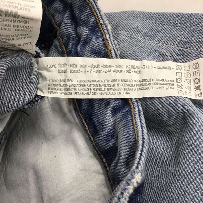ザラ ZARA スカート ひざ丈スカート デニム タイト S 無地 水色 / ライトブルー / レディース USED 古着 中古 10148428