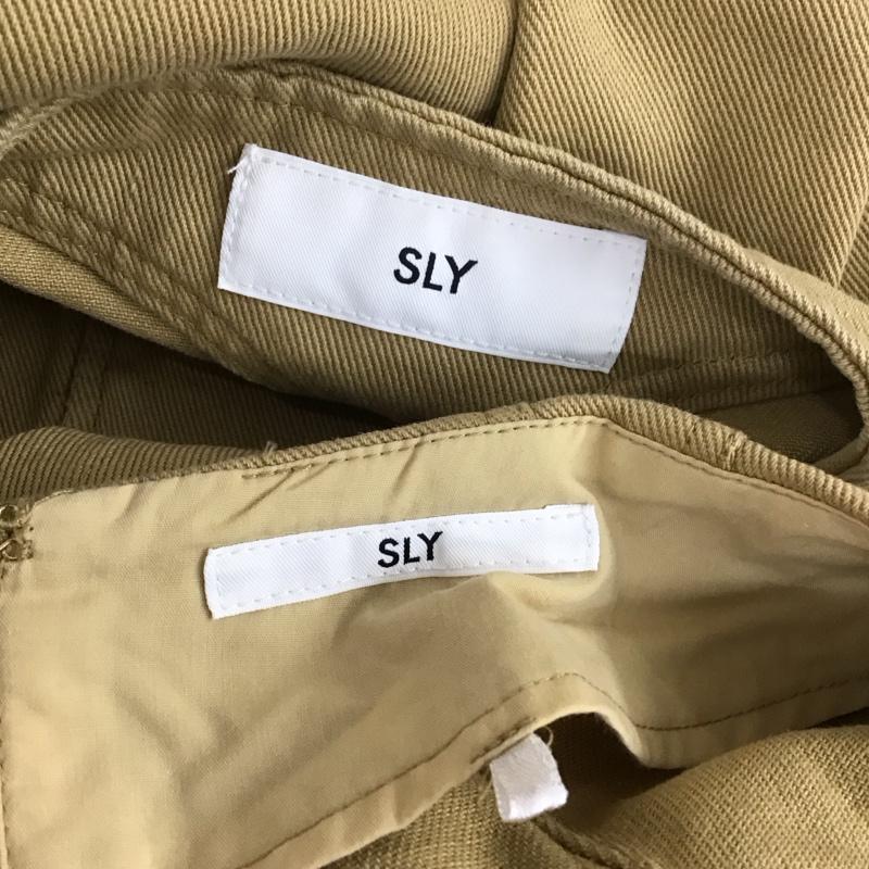 スライ SLY セットアップ セットアップ 030BS430-0920 STITCH WORK ROUNDISH JK ミディスカート ペンシルシルエット 1 無地 ベージュ / ベージュ / レディース USED 古着 中古 10112955