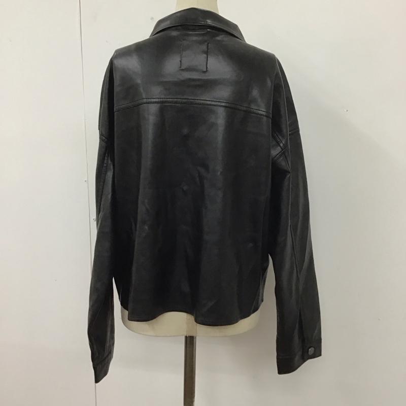 ザラ ZARA ジャケット、上着 ジャケット、ブレザー 2969 275 800 フェイクレザー M 無地 黒 / ブラック / レディース USED 古着 中古 10112630