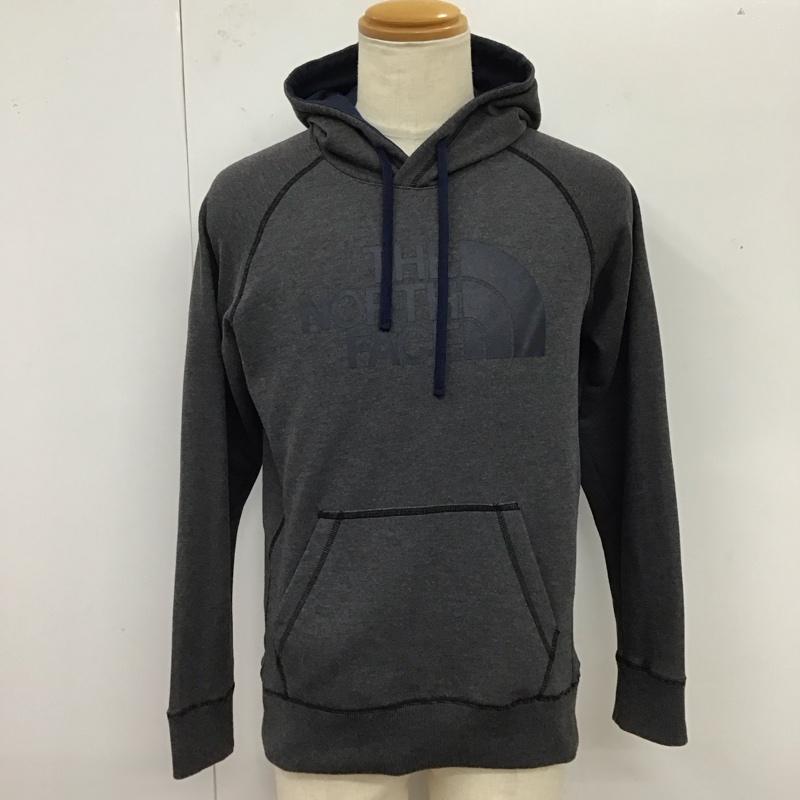 ザノースフェイス THE NORTH FACE パーカー 長袖 nt61696 トレッキングウェア 長袖パーカー プルオーバー L ロゴ、文字 灰 / グレー / メンズ USED 古着 中古 10120049