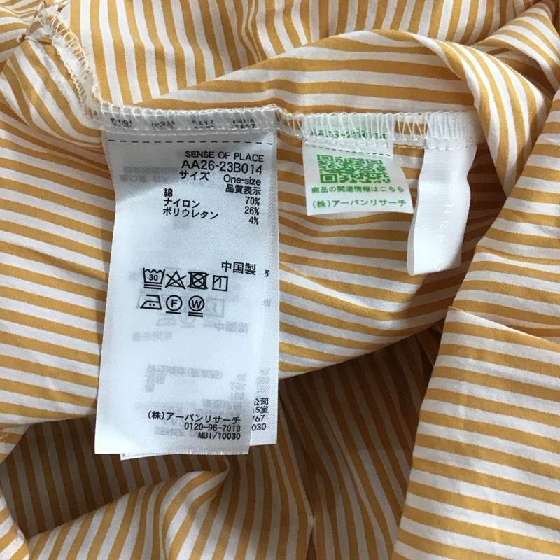 センスオブプレイスバイアーバンリサーチ SENSE OF PLACE by URBAN RESEARCH シャツ、ブラウス 長袖 AA26-23B014 カラーコクーンスリーブシャツ ストライプ マルチカラー / マルチカラー / レディース USED 古着 中古 10140691