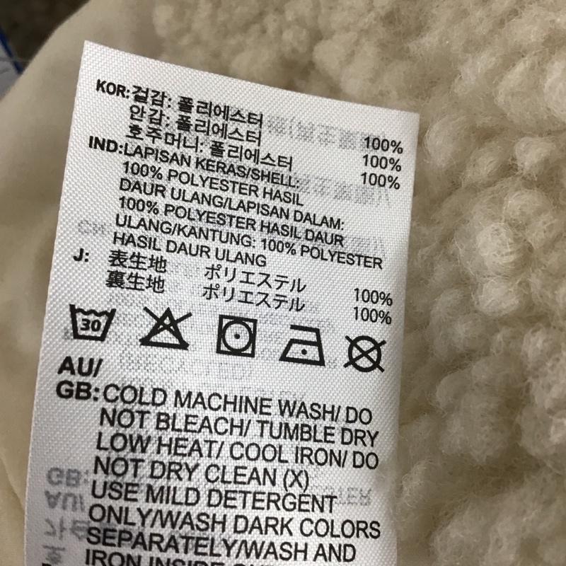 アディダス adidas コート コート一般 HC0308 SHERPA JKT ボア フリース ロングジャケット S ワンポイント オフホワイト / オフホワイト / レディース USED 古着 中古 10120860