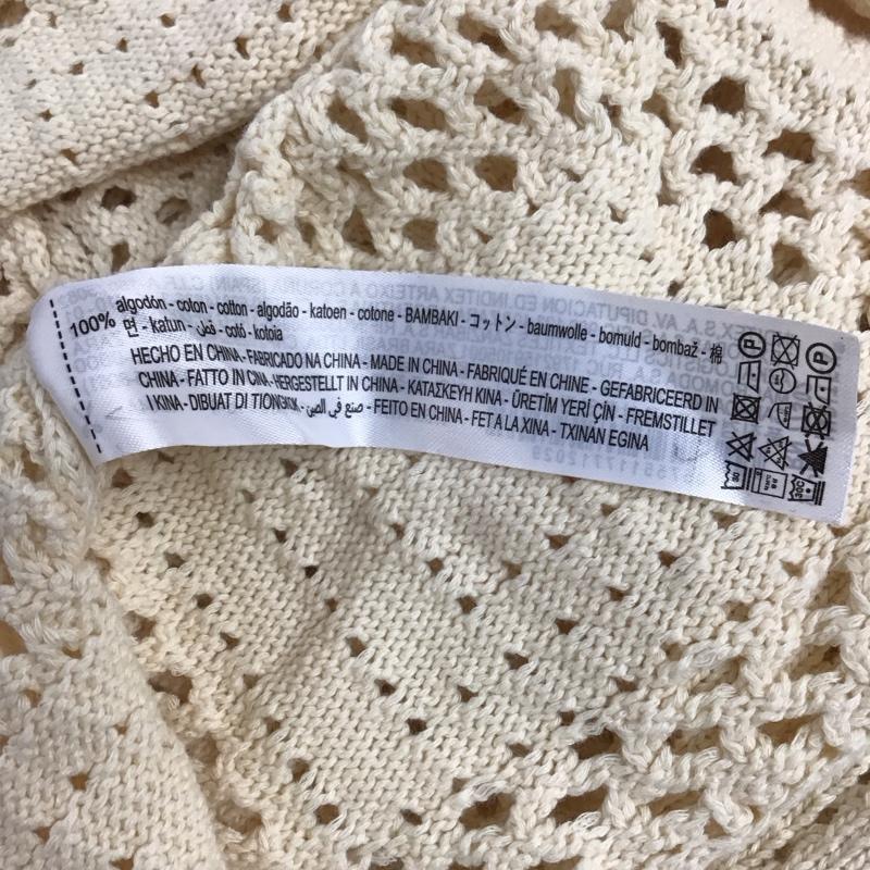ザラ ZARA カットソー 長袖 長袖カットソー ヘンリーネックカットソー ロングスリーブカットソー S 無地 オフホワイト / オフホワイト / レディース USED 古着 中古 10124069