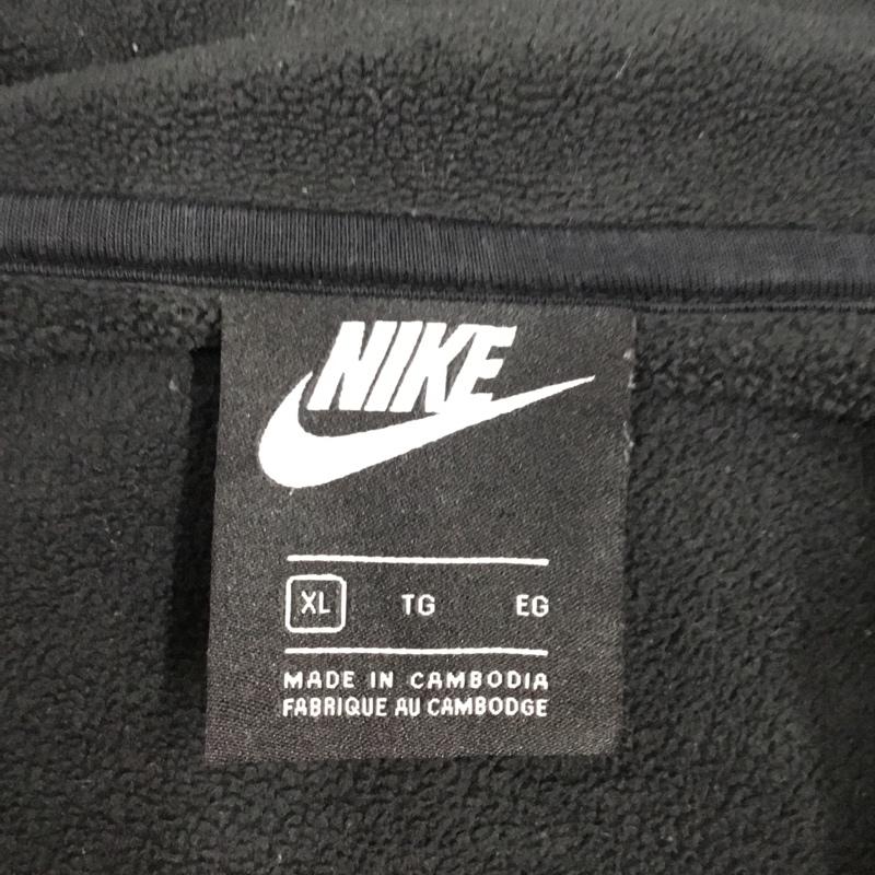 ナイキ NIKE ジャケット、上着 ジャケット、ブレザー cj4546-010 フリースアノラックジャケット プルオーバージャケット スポーツウェア XL ロゴ、文字 黒 / ブラック / メンズ USED 古着 中古 10109413