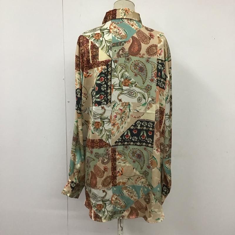 ザラ ZARA シャツ、ブラウス 長袖 L 総柄 マルチカラー / マルチカラー / レディース USED 古着 中古 10116657