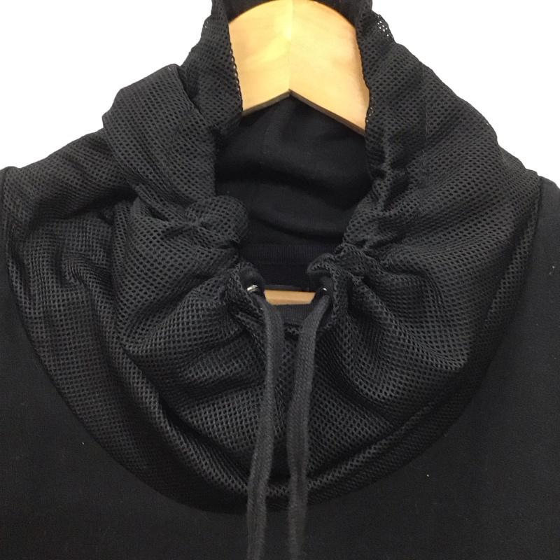 ザラメン ZARA MAN パーカー 半袖 半袖パーカーカットソー プルオーバーパーカー XL 無地 黒 / ブラック / メンズ USED 古着 中古 10130570