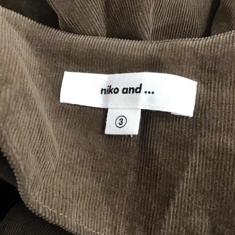 ニコアンド niko and... シャツ、ブラウス 長袖 M 無地 茶 / ブラウン / レディース USED 古着 中古 10121212