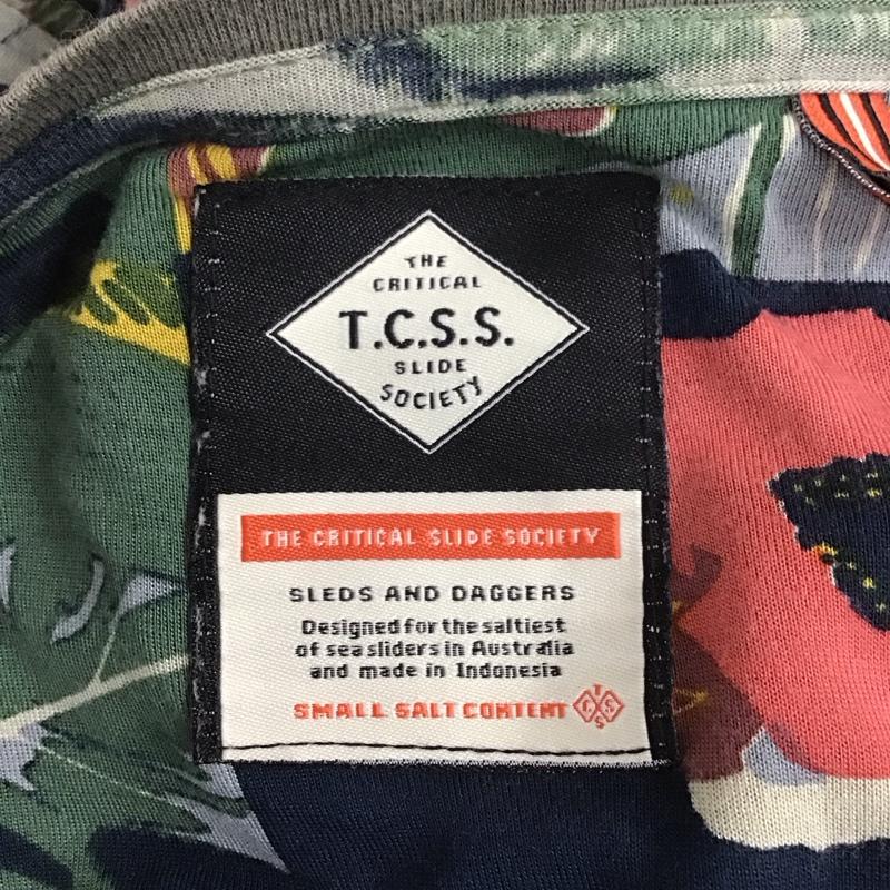 ティーシーエスエス TCSS Tシャツ 半袖 半袖カットソー プリントTシャツ クルーネックカットソー 花柄 マルチカラー / マルチカラー /  メンズ USED 古着 中古 10113134