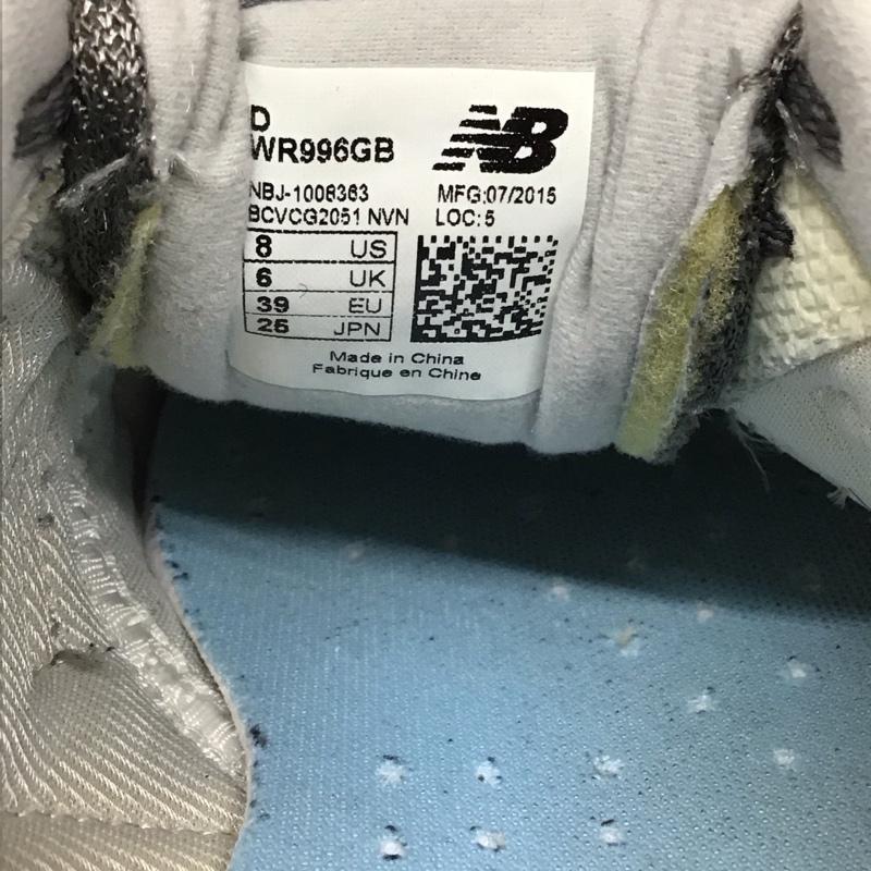 ニューバランス New Balance スニーカー スニーカー WR996GB ローカット 25cm 25.0cm ロゴ、文字 灰 / グレー / メンズ USED 古着 中古 10116236